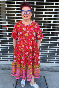 Glam: Chrissy Dress Red