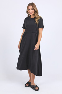 Foxwood: Eva Midi Dress Black