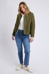 S: Alberta Quilter Jacket Moss Green