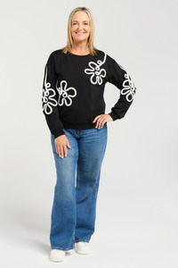Aurelia Sweat Black/White