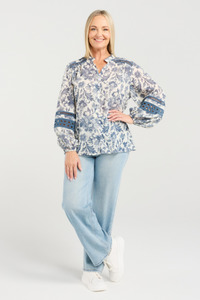 Seduce: Willow Blouse Porcelaine