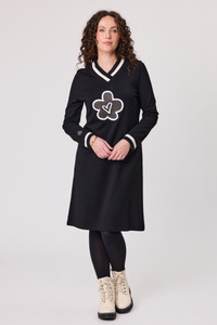 Daisy Knit Dress Black