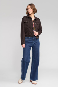 Rider Knit Jacket Chocolate