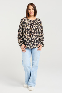 Gloria Top Golden Grid