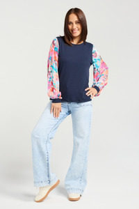 Donna Top Paint Burst