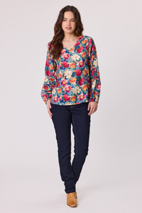 10: Indie V Neck Blouse Teal