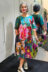 Glam: 3 Tier Dress Teal