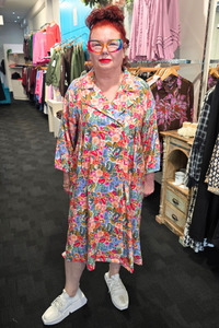 Button Coat Multi