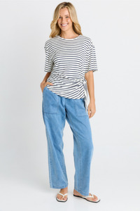 Betty Basics: Knot Tee White