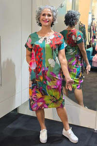 Round Neck Dress Butterfly