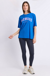 8: Interval Tee Cobalt With Neon Pink