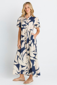 18: Nova Shirt Dress Navy