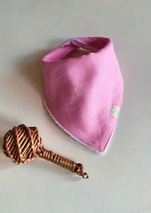 Linen/Towelling Dribble bib ® - Paradise