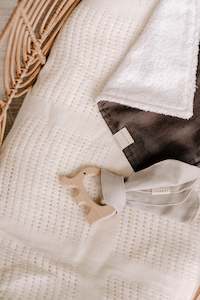 Burp Cloths: Burp Cloth -Charcoal ®