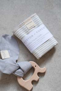 Grubby Faces: Grubby Faces Cloth ® -Pinstripe Chambray