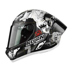 Nolan Xseries X-804 RS Ultra Carbon Full Face Helmet - Checa white
