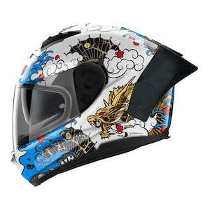 Nolan N60-6 SPORT Full Face Helmet - metal white / blue - XL only