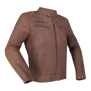 Jackets: Richa Charleston Leather Jacket - Mahogany Brown