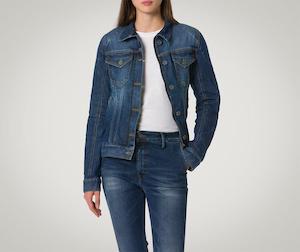 Mens Road Jackets: PMJ Lucy womens denim jacket