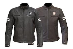 Mens Road Jackets: Merlin Hixon suede leather jacket