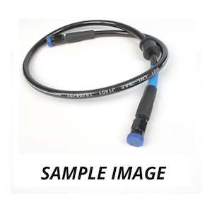 Hoses Fittings: Whites Premade Brake Line - 1050mm (Dark Smoke)