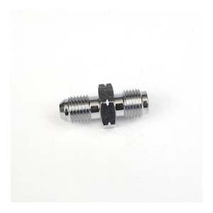 Hoses Fittings: Whites Brake - Male Adaptor 3/8-24TPI-10mmx1.0 Chrome Steel