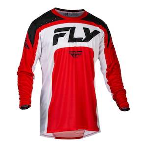 Mens Off Road Jerseys: Fly Racing 2024 Lite Jersey - Red / White / Black