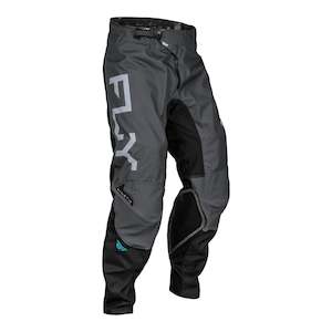 Mens Off Road Pants: Fly Racing 2024 Kinetic Reload Pants - Charcoal / Black / Blue Iridium