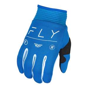 Mens Off Road Gloves: Fly Racing 2024 F-16 Gloves - True Blue / White