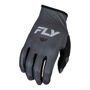 Mens Off Road Gloves: Fly Racing 2024 Lite Gloves - Charcoal / Black