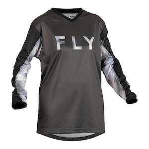Womens Off Road Jerseys: Fly Racing 2023 Ladies F-16 Jersey - Black / Grey