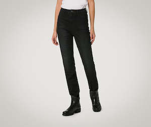 Womens Road Pants Jeans: PMJ Jeans Sara Woman - black