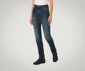 Womens Road Pants Jeans: PMJ Jeans Sara Woman - blue