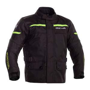 Jackets: Richa Junior Tipo Jacket - Black / Yellow (Youth S)