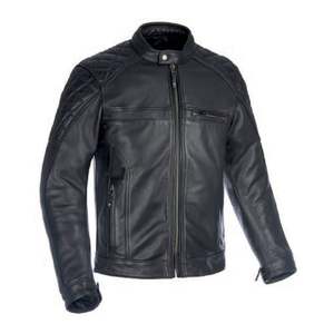 Jackets: Oxford Route 73 2.0 Leather Jacket - Black