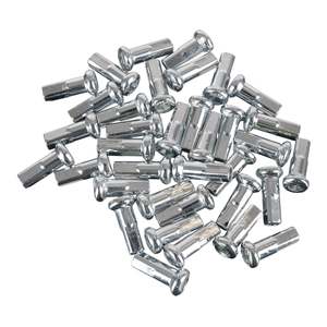 Tyres Tubes Wheels: Whites Carbon Steel Spoke Nipple Set OEM Size (36pcs)