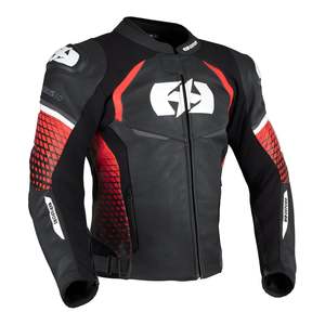 Jackets: Oxford Nexus 1.0 Leather Men's Jacket - Black / Red