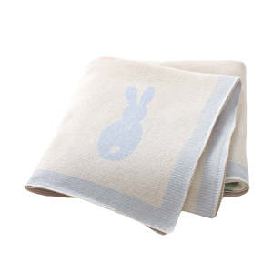 Bunny Bliss Cotton Baby Blanket