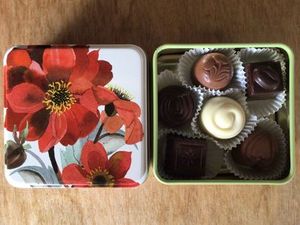 Scilla Chocolates Dahlia Tin 6pc