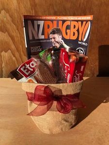 Rugby or Fishing Dad Gift Basket