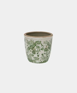 Garden: Green Botanical Herb Pot Large