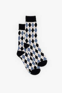 Diamond Sock | Blue
