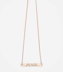 Fashion Accessories: Imagine Rose Gold Necklace