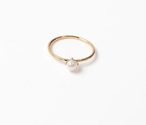 Rings: Pearl Gold Ring