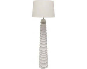 Lighting: Aura Floor Lamp | White & Natural