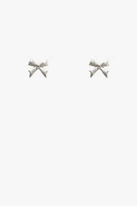 Earrings 1: Mini Bow Earring | Silver