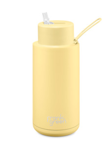 Frank Green: Frank Green Ceramic Reusable Bottle 1 litre | Buttermilk