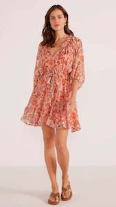 Dresses 1: Amelia Puff Sleeve Mini Dress Peaflo