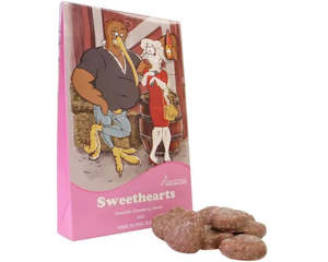 Sweet Collection: SWEETHEARTS LOLLIES - CHOC STRAWBERRY HEARTS