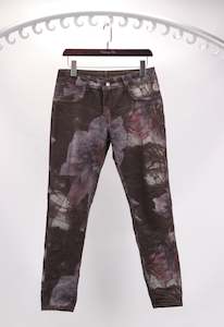 Pants: Reversable Jeans Grey/Brown